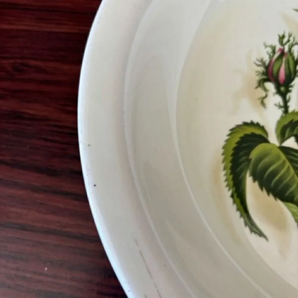 Ballerina By Universal Rose Pattern Ceramic Pie Plate